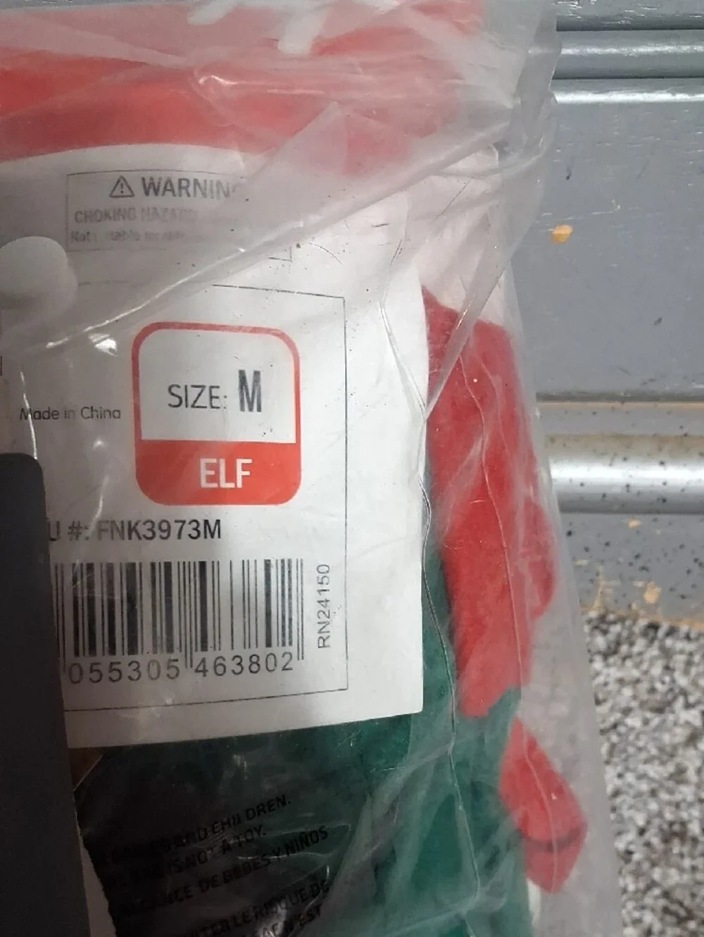 Morphe Green and Red Kids Elf Costume